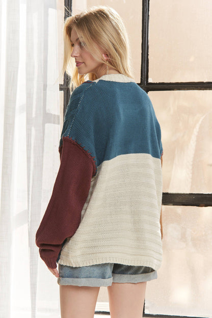 Colorblock Knit Sweater