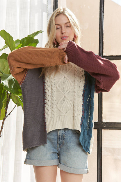 Colorblock Knit Sweater