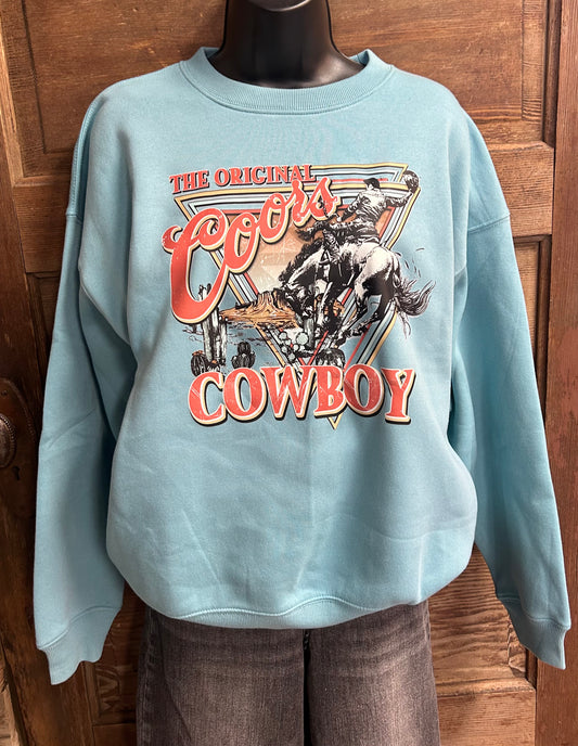 The Original Coors Cowboy Crewneck