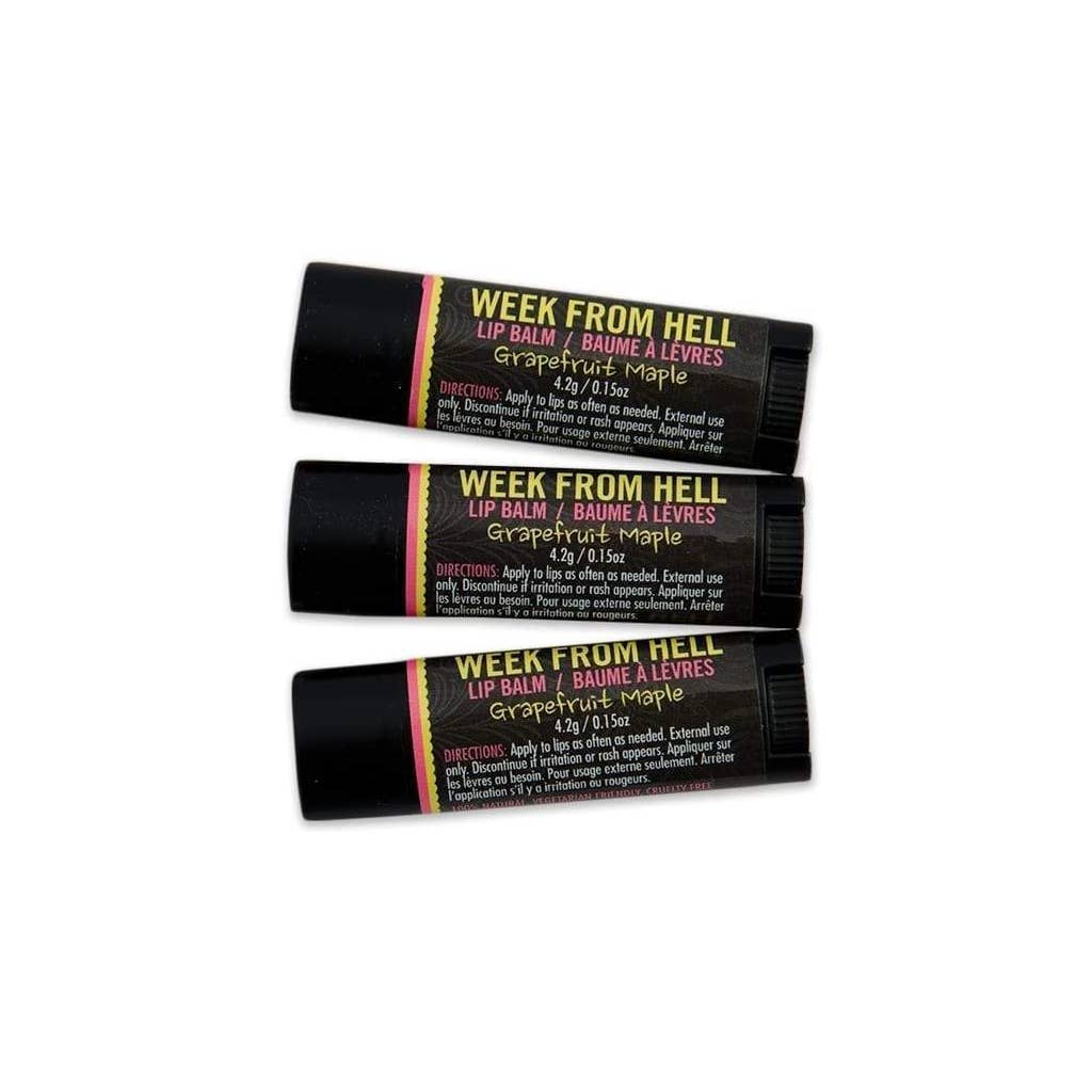 Week From Hell - Lip Balm Pack - Grapefruit Maple