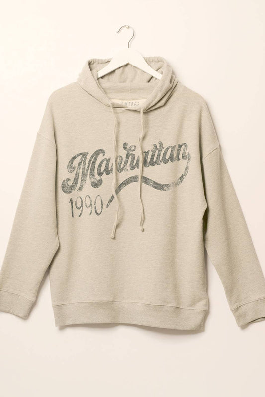 Manhattan 1990 French Terry Graphic Hoodie