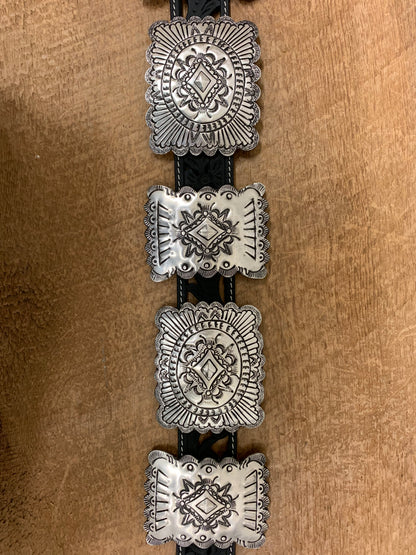 The Fully Engraved India Silver Concho Sets G60012