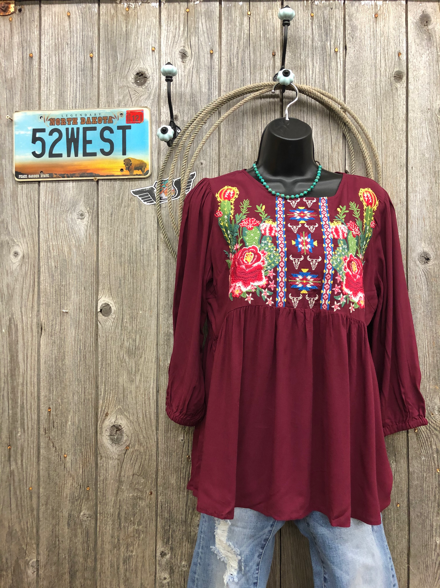 The Cali Embroidery Top