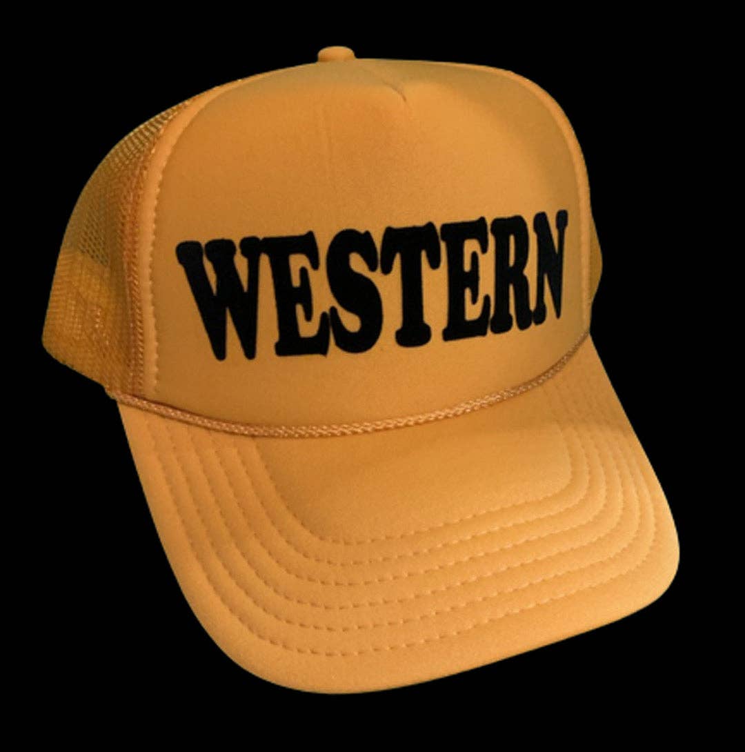 Western  Trucker Hat Mustard