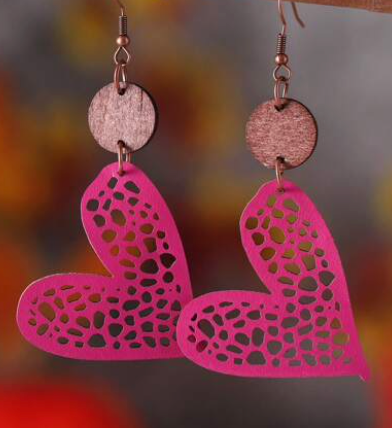 Heart Valentine earrings