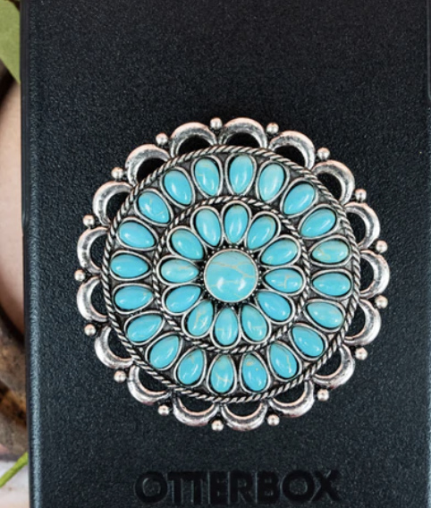 TURQUOISE KARLYN CONCHO PHONE GRIP
